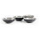 Sonoma stoneware dinnerware set black exterior hand-painted 6