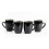 Sonoma stoneware dinnerware set black exterior hand-painted 7