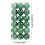 Staron green Christmas ornaments 60mm 36 pcs 2