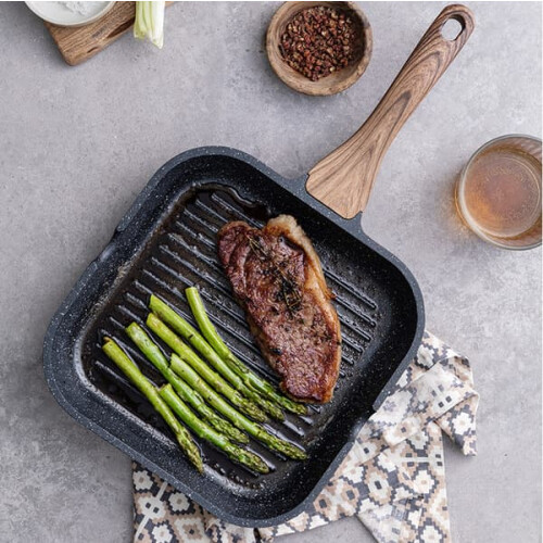 Non-stick grill pan forged aluminum 24 cm 2