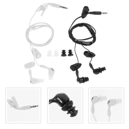 Underwater Waterproof Earphones for Swimmers 2 pcs 1