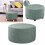 Round footstool cover green stretch dustproof 1 piece 3