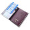 Passport Case Pink Marble Leather Gold Trim 3