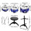 Kids jazz drum set with stool, percussion toy 4