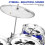 Kids jazz drum set with stool, percussion toy 6
