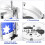 Kids jazz drum set with stool, percussion toy 7