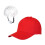 Baseball Bump Hat with Cap Insert Shockproof Hard Cap Red 1