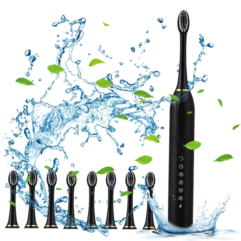Djunllk Electric Toothbrush 32000 RPM 8 Brush Heads 6 Modes