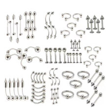 Belly Button Piercing Kit Stainless Steel 85 Pcs