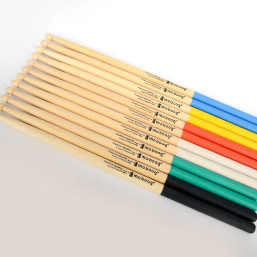 Maple Drumsticks Non-Slip Percussion Mallets 5A Green 1