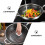 Stainless Steel Wok with Honeycomb Texture and Double 2