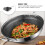 Stainless Steel Wok with Honeycomb Texture and Double 6