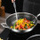 Stainless Steel Wok with Honeycomb Texture and Double 7