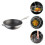 Stainless Steel Wok with Honeycomb Texture and Double 4
