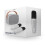 Portable karaoke set white with wireless microphones 4