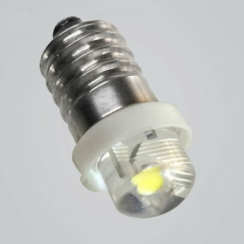 3/4,5/6V 0,5W zaklamplamp 6000K witte LED E10 fitting 4,5V 1