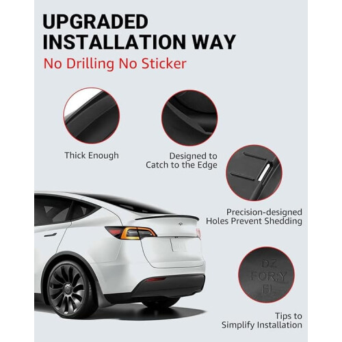 Tesla Model Y mud guards 4 pcs no-drill splash protection 2