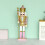 Wooden Pink King Nutcracker Ornament 2PCS 2