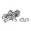 Stainless Steel 2mm Wire Rope Cable Thimbles Silver Tone 100 Pcs 2