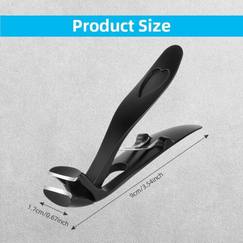 Cortador de unhas angular em aço inoxidável, ergonômico, 1 par. 1