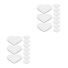 Aimants de réfrigérateur vierges pour sublimation, polymère brillant, 20 pièces