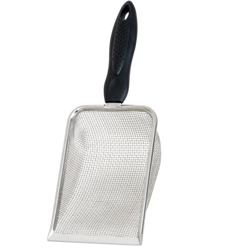Strandschep met netstructuur 27,5x10x5cm Zilver 1 set