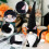 Sort kat julemandsgnome Halloween-dekoration 1 stk. 4