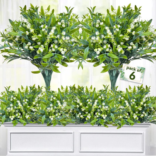 Flori artificiale de exterior rezistente la UV, 16 pachete
