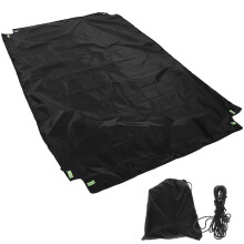 Capa para caçamba de caminhonete, tecido Oxford preto, pacote com 1 unidade, 84,3 x 48 x 5,1 polegadas.