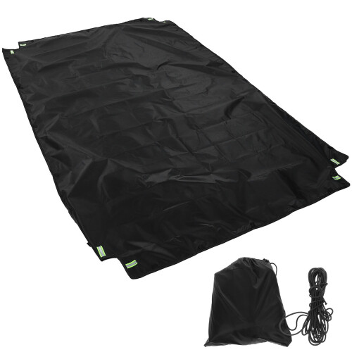 Capa para caçamba de caminhonete, tecido Oxford preto, pacote com 1 unidade, 84,3 x 48 x 5,1 polegadas.
