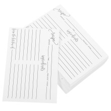 Blanco receptenboekjeskaartjes, dubbelzijdig, 50 stuks