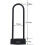 4-Digit U-Lock Motorcycle Lock / Bicycle Lock - Lockable Combination Lock / Resettable D for Bikes / Lockable Doors. (Black) 2