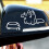 Cat and bowl car sticker multicolor 2