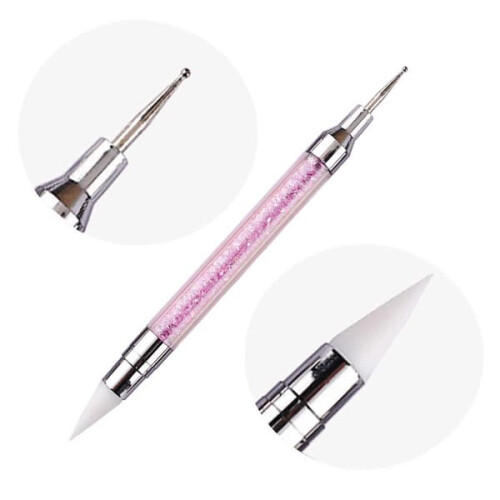 Rhinestone picking pen pink dotting tool 1