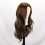 Brown long curly wig 2