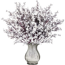 Flores artificiales de paniculata doradas (15 unidades)