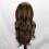 Brown long curly wig 3
