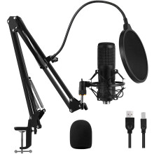 USB-Gaming-Mikrofon-Set (Kondensator, 1 Stück)