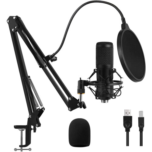 USB-Gaming-Mikrofon-Set (Kondensator, 1 Stück)