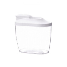 Contenedor de plástico para almacenar alimentos en la cocina y dispensador de cereales