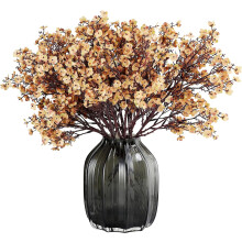 Umelé kvety Baby's Breath z hodvábu, béžovo-hnedé, 12 ks