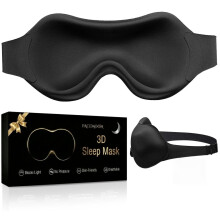 3D Contoured Sleep Mask for Side Sleepers Light Blocking