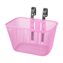 Panier à vélo enfant Amleso rose en métal