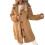 Γυναικείο παλτό shearling με μακριά μανίκια και εγκοπή στο πέτο από μαλλί 1