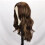 Brown long curly wig 4