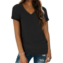 Dames zomerse mouwloze top met V-hals