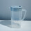 Pichet en plastique avec couvercle, carafe à eau transparente de 1,8 L 1