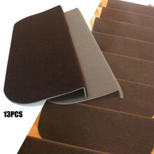 Loyalheartdy Antislip Traptreden Tapijt Pads 13 stuks Bruin