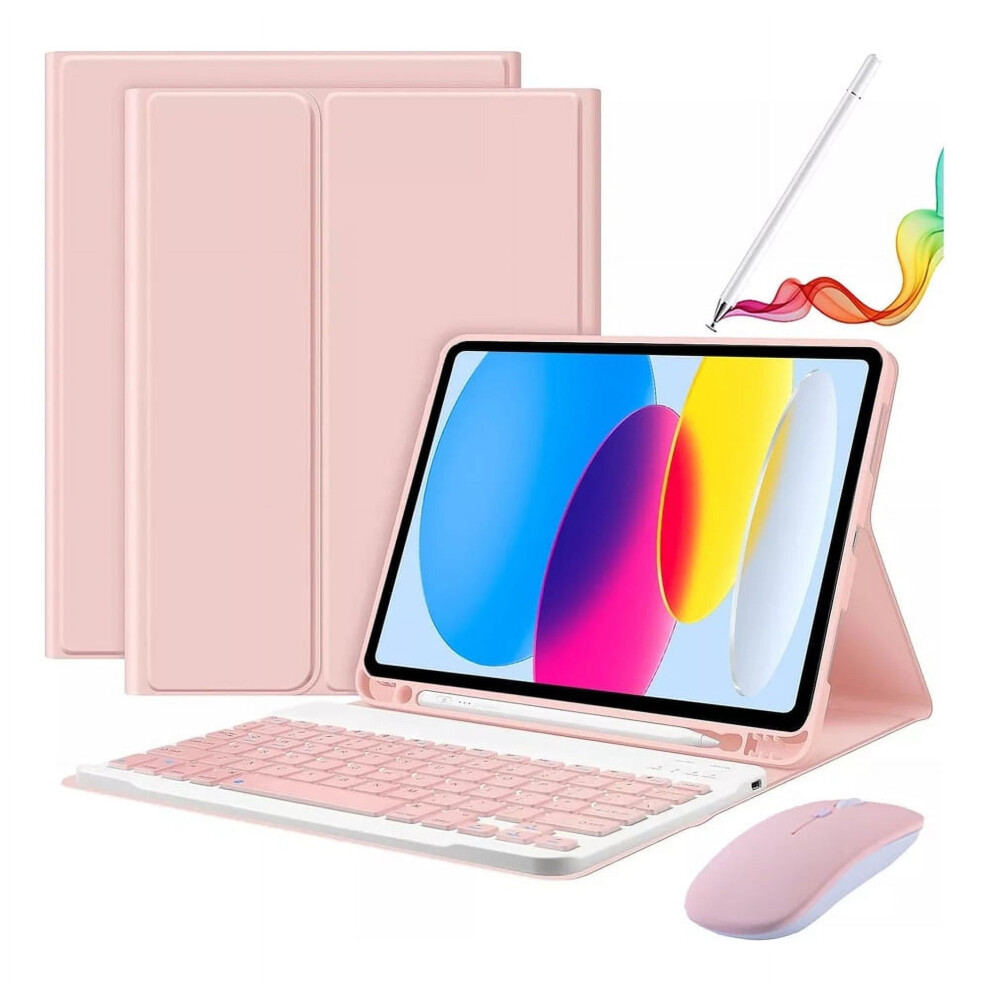 Ipad 10Th Gen 10.9-Inch Case With Keyboard, Mouse, And 9555307937357