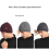 Ανδρικά καπέλα Beanie, χειμερινά καπέλα για άνδρες και γυναίκες, ζεστά, θερμικά, με 2
